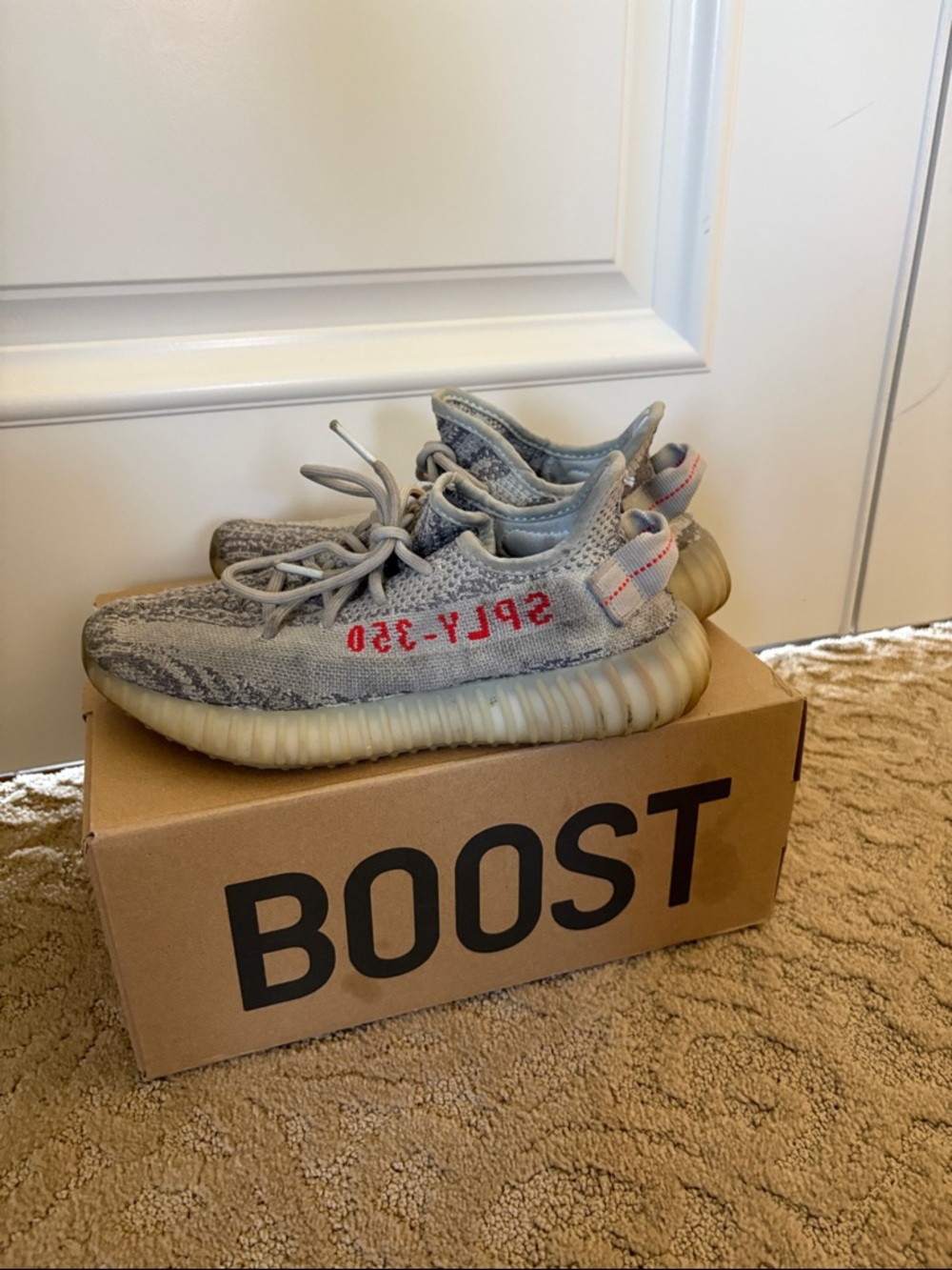 adidas Yeezy Boost 350 V2 — Blue Tint Box Label
